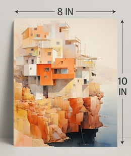 Cliffside Architecture Poster