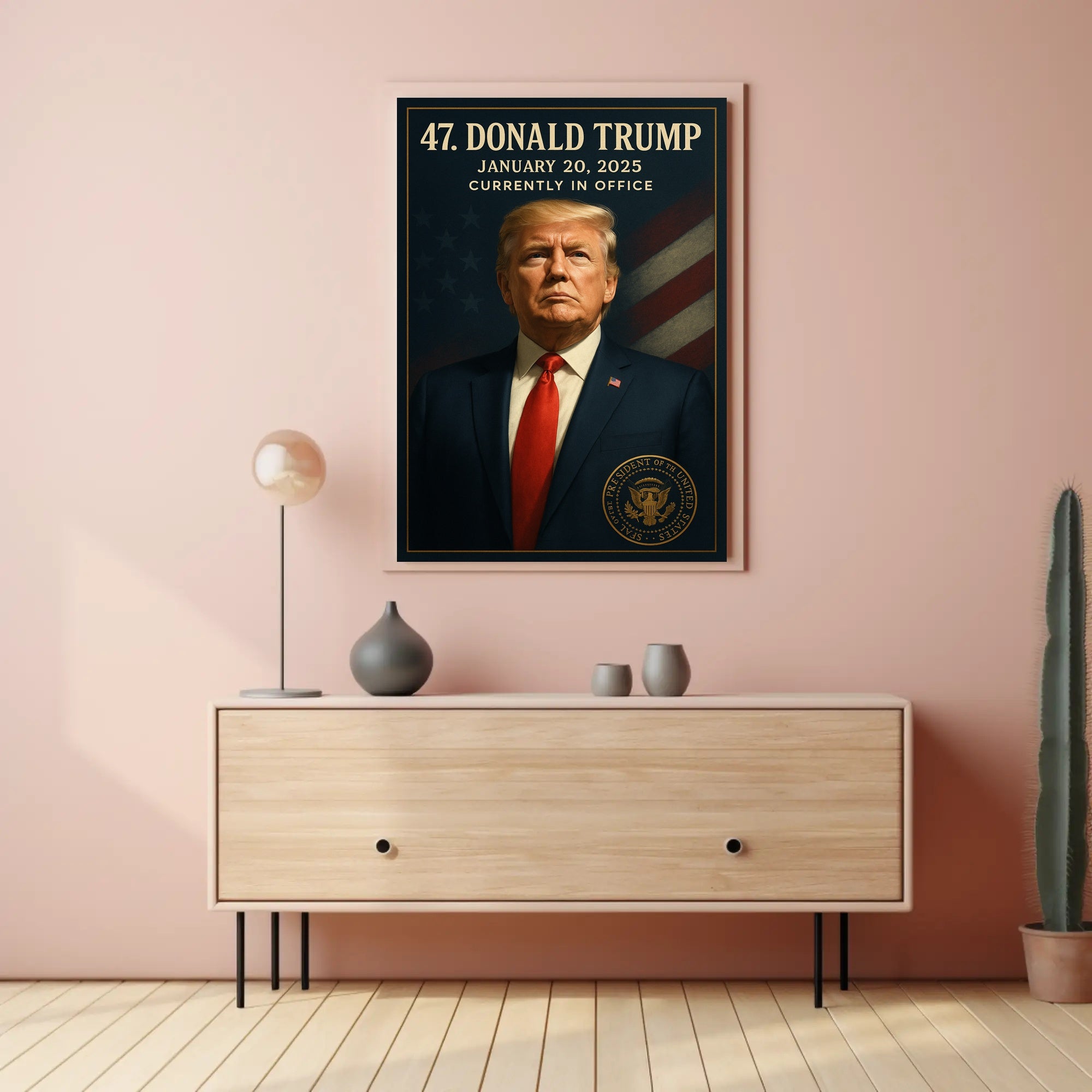 Donald Trump 47th President Political or Propaganda Poster PosterGoat