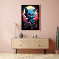 Mystical Feline Fantasy Poster