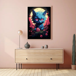 Mystical Feline Fantasy Poster