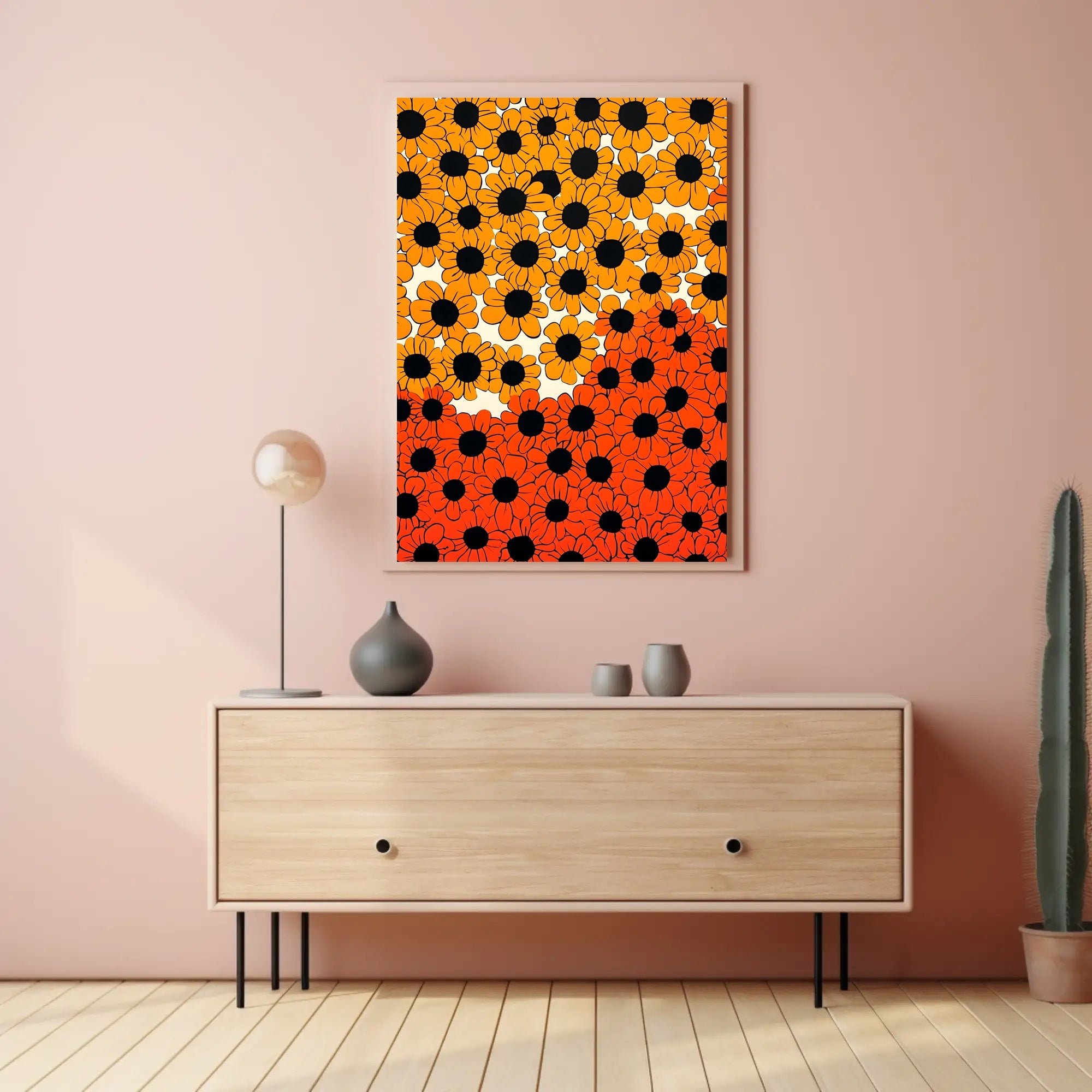 Floral Harmony Poster Vibrant Botanical Wall Art