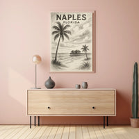 Naples Florida Coastal Serenity Poster Gulf Coast Wall Art