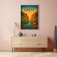 Crete's Ancient Charm Vintage Travel Poster