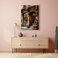 Charming Vintage Bakery Scene Poster