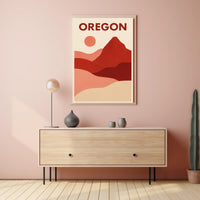 Oregon Landscape Art Poster