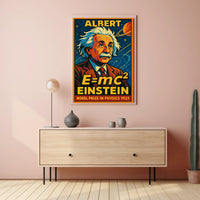 Albert Einstein Nobel Prize 1921 Vintage Physics Wall Art Timeless Scenic Inspiration Poster