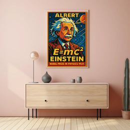 Albert Einstein Nobel Prize 1921 Vintage Physics Wall Art Timeless Scenic Inspiration Poster