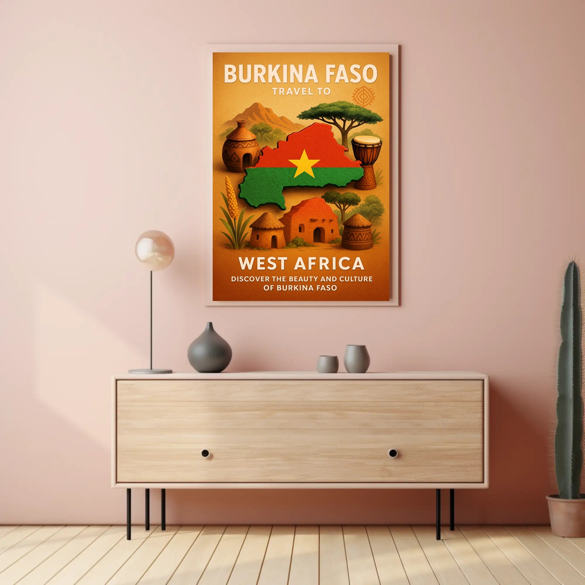 Discover Burkina Faso Poster PosterGoat