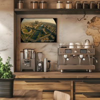 Syrian Arab Republic Aerial Cityscape Poster