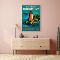 Tobermory Travel Poster Vintage Coastal Wall Art