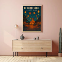 Albuquerque Desert Glow Poster