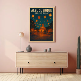 Albuquerque Desert Glow Poster