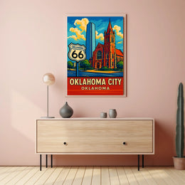 Oklahoma City Route 66 Poster