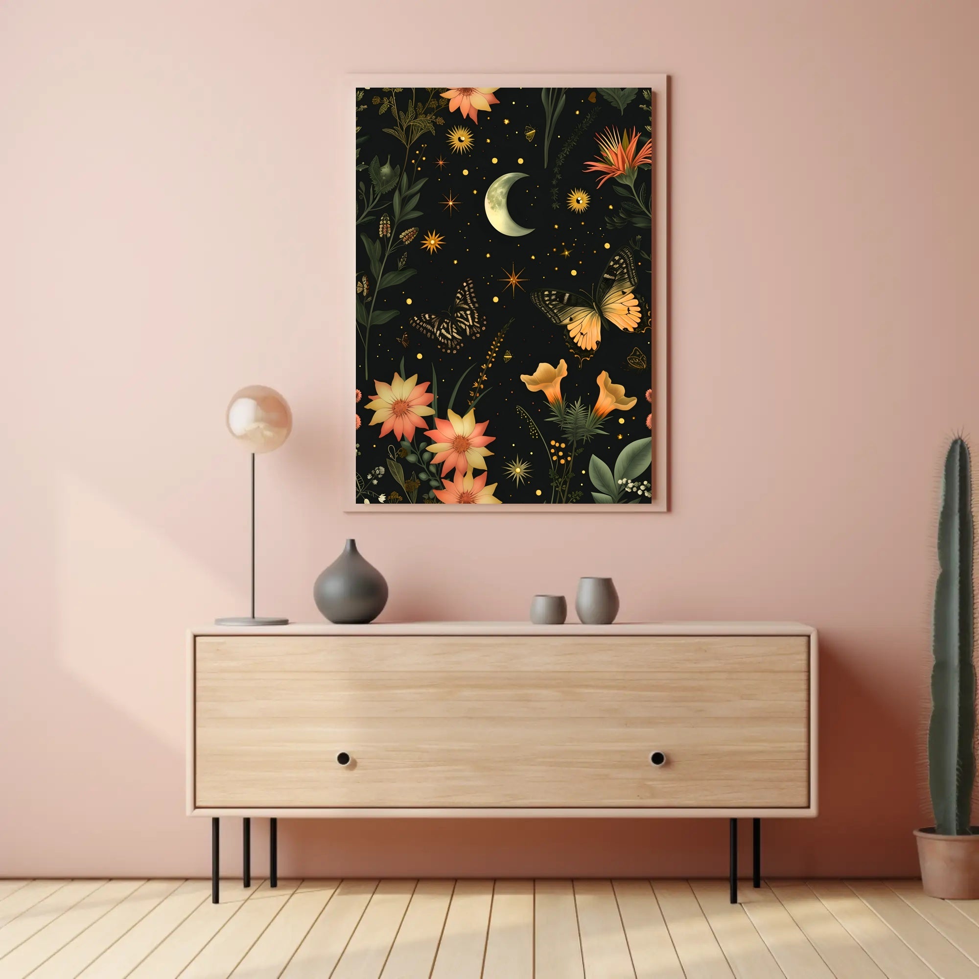 Enchanted Nighttime Scene Fantasy or Mythology Poster