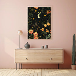 Enchanted Nighttime Scene Fantasy or Mythology Poster