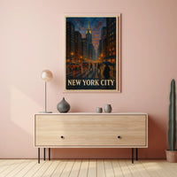 New York City Urban Evening Poster