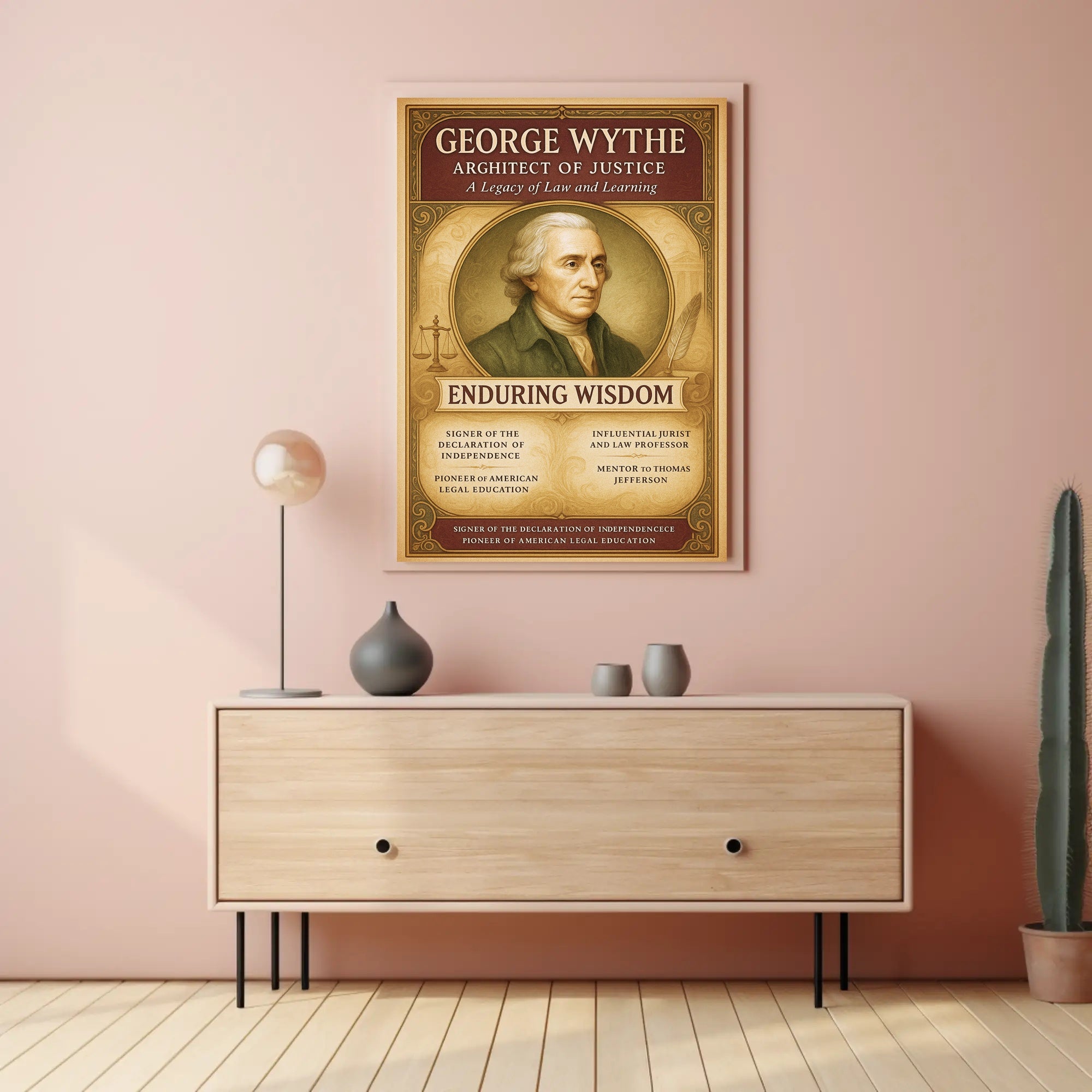 George Wythe Architect of Justice Poster PosterGoat