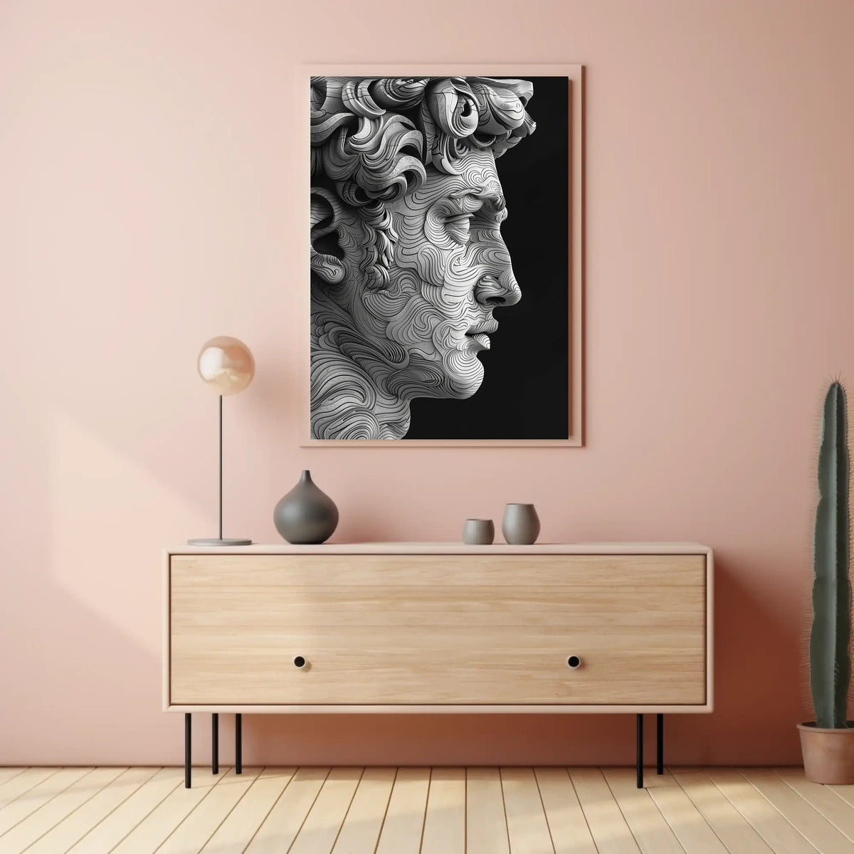 Abstract Marble Portrait Abstract Poster