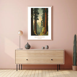 Majestic Redwoods Poster PosterGoat