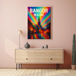 Bangor, Maine A Vibrant Impression Poster