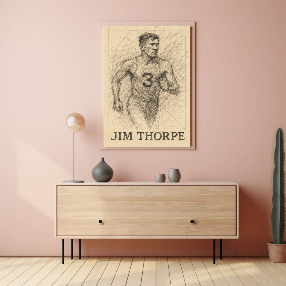 Jim Thorpe Legendary Athlete Poster