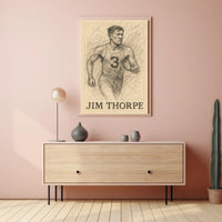 Jim Thorpe Legendary Athlete Poster