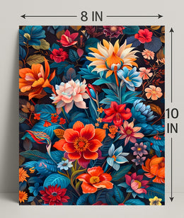 Vibrant Floral Symphony William Morris Art Poster