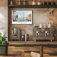 San Francisco Scenic Illustration Poster PosterGoat