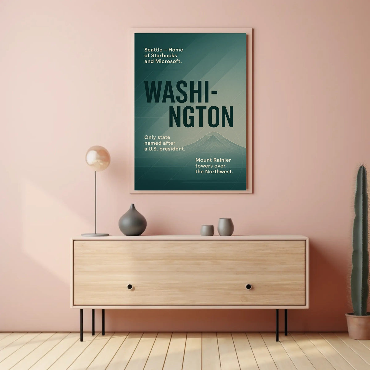 Washington A Tribute To The Evergreen Poster