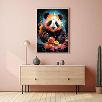 Colorful Panda Delight Poster