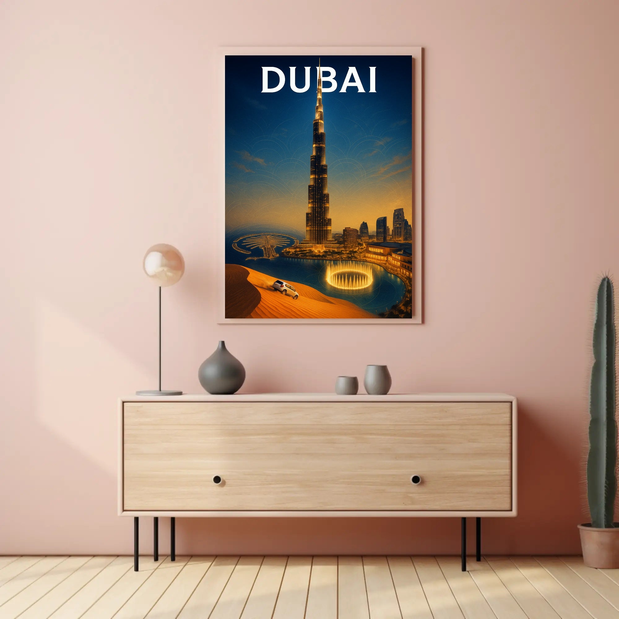 Dubai Skyline Poster