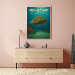 Jewel of the Ocean Leopard Wrasse Poster