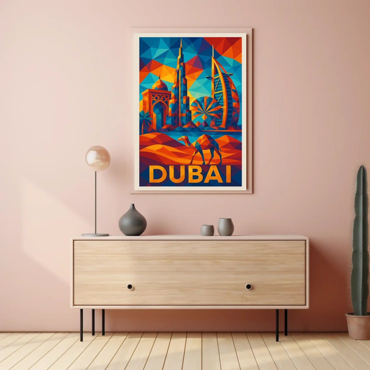 Vibrant Dubai Poster Premium Archival Print 18x24 For Homes