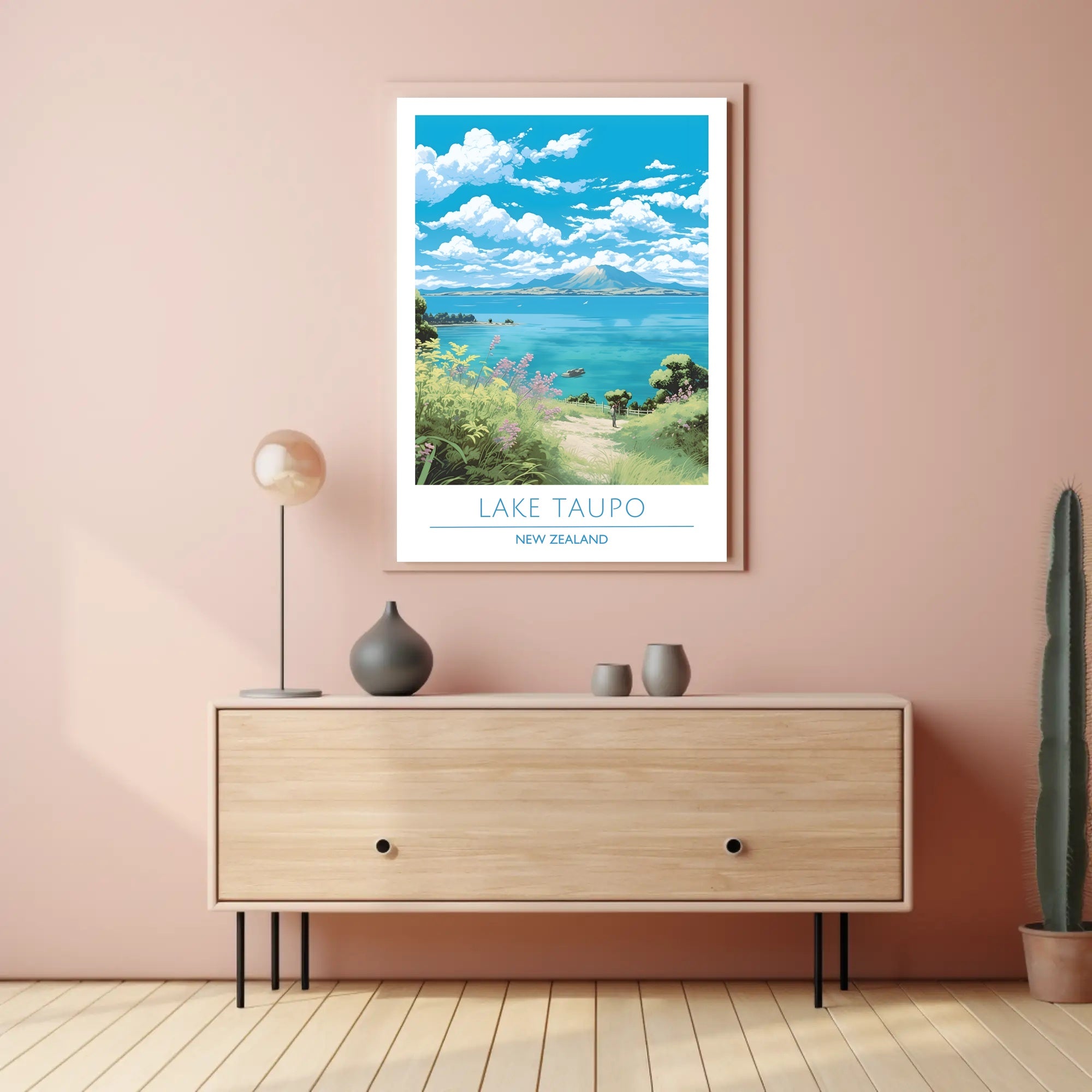 Lake Taupo Scenic Poster