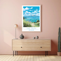 Lake Taupo Scenic Poster