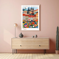 Flower Market in Prague Poster PosterGoat