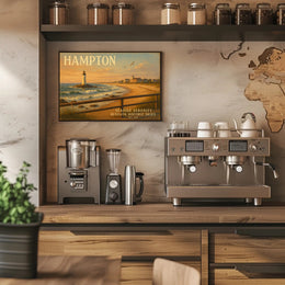 Hampton Seaside Serenity Wall Art Print