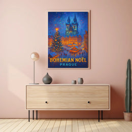 Bohemian Noël Prague Poster