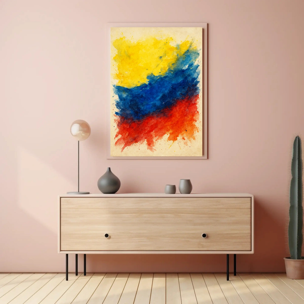 Vibrant Abstract Colors Abstract Poster