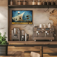 Surreal Dreamscape with Celestial Elements Abstract or Artistic Poster