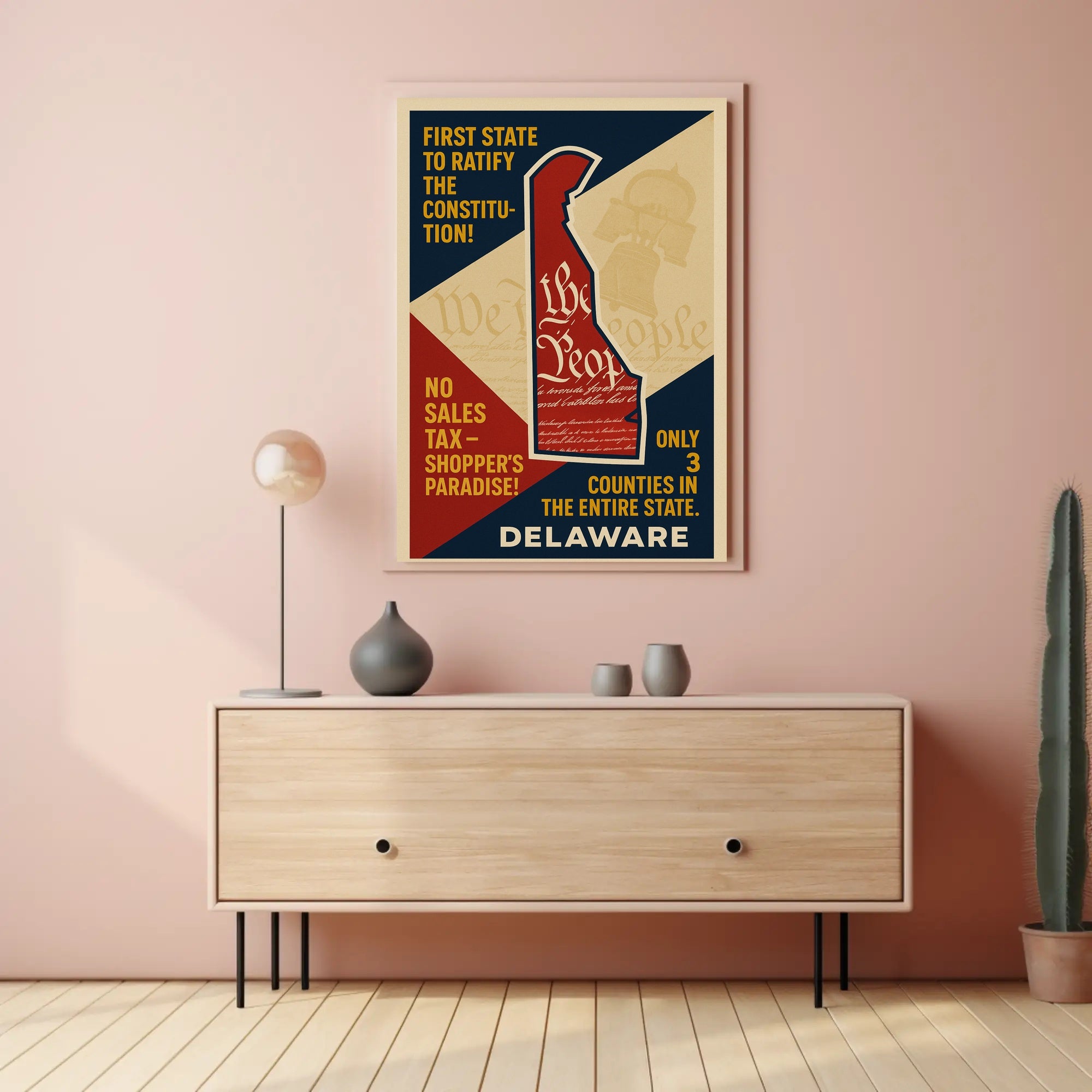 Delaware Constitution Ratification Poster PosterGoat