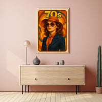 Retro 70s Fashion Vibe Pop Culture Poster