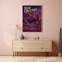 New Orleans The Heartbeat Of Jazz Poster