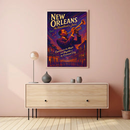 New Orleans The Heartbeat Of Jazz Poster