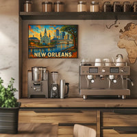 New Orleans Skyline Poster