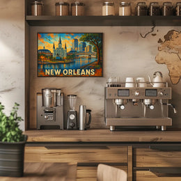 New Orleans Skyline Poster