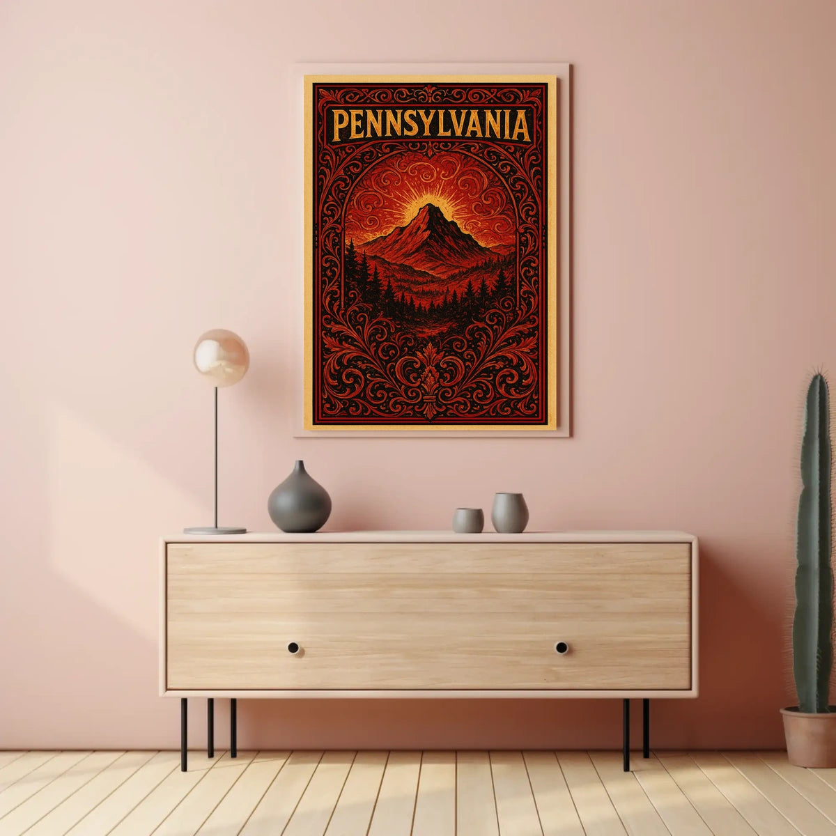 Pennsylvania Landscape Art Poster