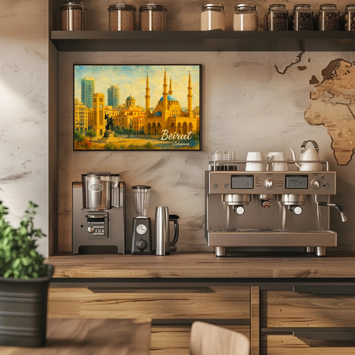 Beirut Cityscape Poster
