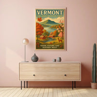Vermont Scenic Beauty Travel Poster PosterGoat