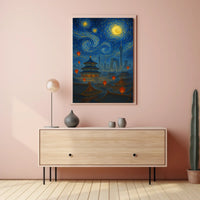 Starry Night Over Beijing Poster